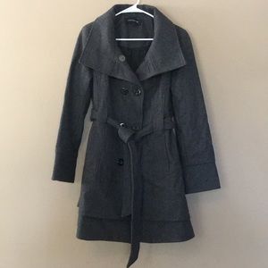 Gray pea coat